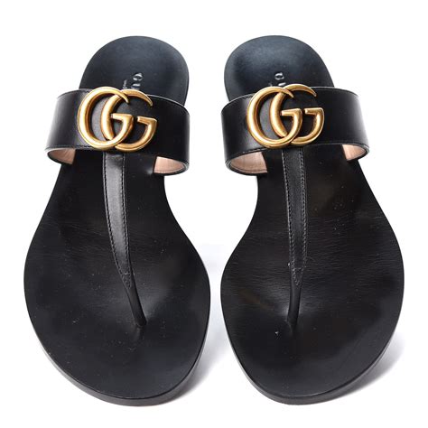 gucci replica thong sandal|authentic black Gucci thong sandals.